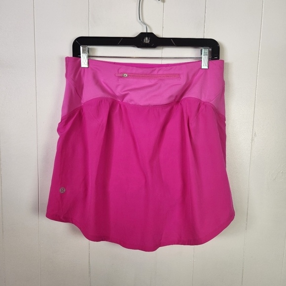 Lululemon Essential High Rise Running Skirt Long Pow Pink Size 8 Activewear Gym - Picture 7 of 13